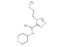 N-{1-[4-(2-methoxyethyl)-4H-1,2,4-triazol-3-yl]ethyl}tetrahydro-2H-thiopyran-4-amine