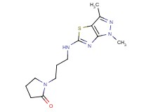 1-{3-[(1,3-dimethyl-1H-pyrazolo[3,4-d][1,3]thiazol-5-yl)amino]propyl}pyrrolidin-2-one