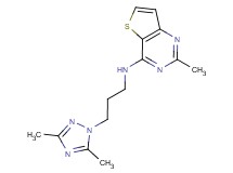 N-[3-(3,5-dimethyl-1H-1,2,4-triazol-1-yl)propyl]-2-methylthieno[3,2-d]pyrimidin-4-amine