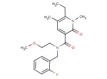 6-ethyl-N-(2-fluorobenzyl)-N-(2-methoxyethyl)-1,5-dimethyl-2-oxo-1,2-dihydropyridine-3-carboxamide