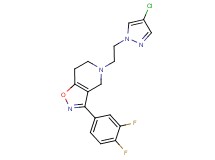 5-[2-(4-chloro-1H-pyrazol-1-yl)ethyl]-3-(3,4-difluorophenyl)-4,5,6,7-tetrahydroisoxazolo[4,5-c]pyridine