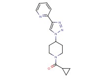 2-{1-[1-(cyclopropylcarbonyl)-4-piperidinyl]-1H-1,2,3-triazol-4-yl}pyridine