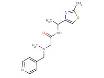 N~2~-methyl-N~1~-[1-(2-methyl-1,3-thiazol-4-yl)ethyl]-N~2~-(pyridin-4-ylmethyl)glycinamide