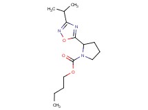 butyl 2-(3-isopropyl-1,2,4-oxadiazol-5-yl)-1-pyrrolidinecarboxylate