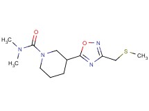 N,N-dimethyl-3-{3-[(methylthio)methyl]-1,2,4-oxadiazol-5-yl}-1-piperidinecarboxamide