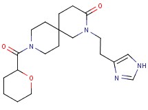 2-[2-(1H-imidazol-4-yl)ethyl]-9-(tetrahydro-2H-pyran-2-ylcarbonyl)-2,9-diazaspiro[5.5]undecan-3-one