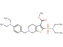 methyl 6-[4-(diethylamino)benzyl]-2-[(diethylamino)sulfonyl]-4,5,6,7-tetrahydrothieno[2,3-c]pyridine-3-carboxylate