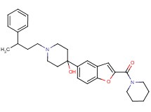 1-(3-phenylbutyl)-4-[2-(1-piperidinylcarbonyl)-1-benzofuran-5-yl]-4-piperidinol