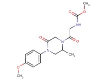 methyl {2-[4-(4-methoxyphenyl)-2-methyl-5-oxo-1-piperazinyl]-2-oxoethyl}carbamate