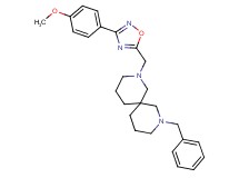2-benzyl-8-{[3-(4-methoxyphenyl)-1,2,4-oxadiazol-5-yl]methyl}-2,8-diazaspiro[5.5]undecane