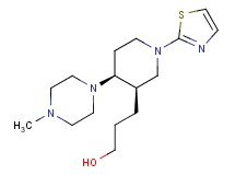 3-[(3R*,4S*)-4-(4-methylpiperazin-1-yl)-1-(1,3-thiazol-2-yl)piperidin-3-yl]propan-1-ol