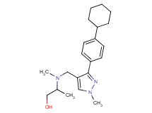 2-[{[3-(4-cyclohexylphenyl)-1-methyl-1H-pyrazol-4-yl]methyl}(methyl)amino]-1-propanol