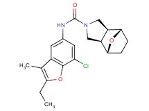 (1R*,2R*,6S*,7S*)-N-(7-chloro-2-ethyl-3-methyl-1-benzofuran-5-yl)-10-oxa-4-azatricyclo[5.2.1.0~2,6~]decane-4-carboxamide