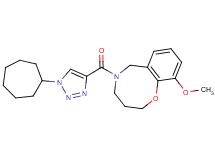 5-[(1-cycloheptyl-1H-1,2,3-triazol-4-yl)carbonyl]-10-methoxy-3,4,5,6-tetrahydro-2H-1,5-benzoxazocine