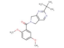 2-tert-butyl-6-(2,5-dimethoxybenzoyl)-6,7-dihydro-5H-pyrrolo[3,4-d]pyrimidine