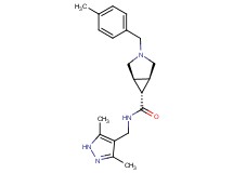 (1R*,5S*,6r)-N-[(3,5-dimethyl-1H-pyrazol-4-yl)methyl]-3-(4-methylbenzyl)-3-azabicyclo[3.1.0]hexane-6-carboxamide