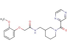 2-(2-methoxyphenoxy)-N-{[1-(pyrazin-2-ylcarbonyl)piperidin-3-yl]methyl}acetamide