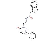 2-(2,3-dihydro-1H-inden-1-yl)-N-[2-(6-oxo-3-phenyl-1(6H)-pyridazinyl)ethyl]acetamide