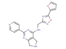N-{[5-(2-furyl)-1,2,4-oxadiazol-3-yl]methyl}-2-(4-pyridinyl)-6,7-dihydro-5H-pyrrolo[3,4-d]pyrimidin-4-amine