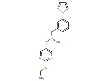 1-[2-(ethylthio)pyrimidin-5-yl]-N-methyl-N-[3-(1H-pyrazol-1-yl)benzyl]methanamine