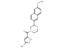 2-(6-methoxy-2-naphthyl)-4-[(3-methyl-1H-pyrazol-5-yl)carbonyl]morpholine