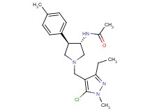 N-[(3S*,4R*)-1-[(5-chloro-3-ethyl-1-methyl-1H-pyrazol-4-yl)methyl]-4-(4-methylphenyl)pyrrolidin-3-yl]acetamide
