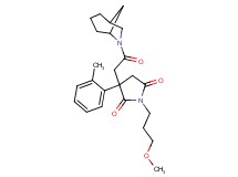 3-[2-(6-azabicyclo[3.2.1]oct-6-yl)-2-oxoethyl]-1-(3-methoxypropyl)-3-(2-methylphenyl)-2,5-pyrrolidinedione