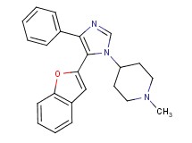 4-[5-(1-benzofuran-2-yl)-4-phenyl-1H-imidazol-1-yl]-1-methylpiperidine