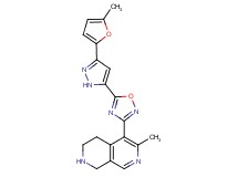 6-methyl-5-{5-[3-(5-methyl-2-furyl)-1H-pyrazol-5-yl]-1,2,4-oxadiazol-3-yl}-1,2,3,4-tetrahydro-2,7-naphthyridine hydrochloride
