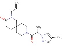 2-allyl-9-[2-(4-methyl-1H-pyrazol-1-yl)propanoyl]-2,9-diazaspiro[5.5]undecan-3-one