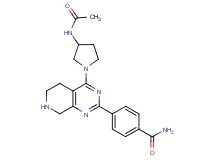 4-{4-[3-(acetylamino)-1-pyrrolidinyl]-5,6,7,8-tetrahydropyrido[3,4-d]pyrimidin-2-yl}benzamide hydrochloride