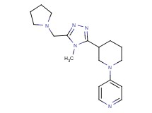 4-{3-[4-methyl-5-(pyrrolidin-1-ylmethyl)-4H-1,2,4-triazol-3-yl]piperidin-1-yl}pyridine