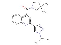 4-[(3,3-dimethylpyrrolidin-1-yl)carbonyl]-2-(1-isopropyl-1H-pyrazol-4-yl)quinoline