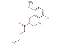(3E)-N-(5-chloro-2-methoxybenzyl)-N-ethylpent-3-enamide