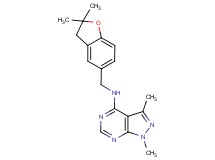 N-[(2,2-dimethyl-2,3-dihydro-1-benzofuran-5-yl)methyl]-1,3-dimethyl-1H-pyrazolo[3,4-d]pyrimidin-4-amine