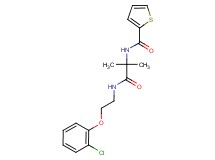 N-(2-{[2-(2-chlorophenoxy)ethyl]amino}-1,1-dimethyl-2-oxoethyl)thiophene-2-carboxamide