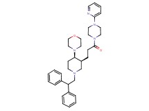 4-((3S*,4R*)-1-(2,2-diphenylethyl)-3-{3-oxo-3-[4-(2-pyridinyl)-1-piperazinyl]propyl}-4-piperidinyl)morpholine