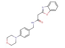 2-(1,3-benzoxazol-2-yl)-N-[4-(4-morpholinyl)benzyl]acetamide