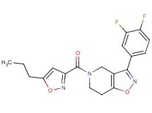 3-(3,4-difluorophenyl)-5-[(5-propyl-3-isoxazolyl)carbonyl]-4,5,6,7-tetrahydroisoxazolo[4,5-c]pyridine