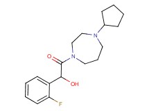 2-(4-cyclopentyl-1,4-diazepan-1-yl)-1-(2-fluorophenyl)-2-oxoethanol