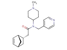 2-[(1S*,2S*,4S*)-bicyclo[2.2.1]hept-5-en-2-yl]-N-(1-methylpiperidin-4-yl)-N-(pyridin-4-ylmethyl)acetamide