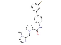 N-(3'-fluoro-4-biphenylyl)-1-[(1-methyl-1H-imidazol-2-yl)methyl]prolinamide