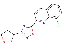 8-chloro-2-[3-(tetrahydrofuran-3-yl)-1,2,4-oxadiazol-5-yl]quinoline