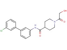 N-(3'-chlorobiphenyl-3-yl)-1-glycoloylpiperidine-4-carboxamide