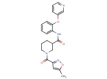 1-[(5-methyl-3-isoxazolyl)carbonyl]-N-[2-(3-pyridinyloxy)phenyl]-3-piperidinecarboxamide