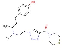 4-[3-(methyl{2-[4-(4-thiomorpholinylcarbonyl)-1H-1,2,3-triazol-1-yl]ethyl}amino)butyl]phenol