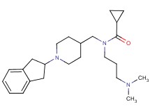N-{[1-(2,3-dihydro-1H-inden-2-yl)piperidin-4-yl]methyl}-N-[3-(dimethylamino)propyl]cyclopropanecarboxamide