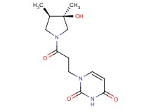 1-{3-[(3R*,4R*)-3-hydroxy-3,4-dimethyl-1-pyrrolidinyl]-3-oxopropyl}-2,4(1H,3H)-pyrimidinedione