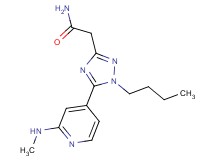 2-{1-butyl-5-[2-(methylamino)pyridin-4-yl]-1H-1,2,4-triazol-3-yl}acetamide