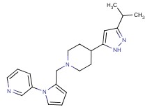 3-(2-{[4-(3-isopropyl-1H-pyrazol-5-yl)piperidin-1-yl]methyl}-1H-pyrrol-1-yl)pyridine